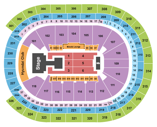 UBS Arena aespa Seating Chart